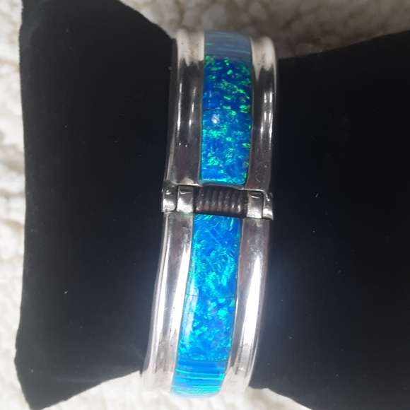 Bangle Bracelet .925 Sterling Silver - Picture 8 of 10